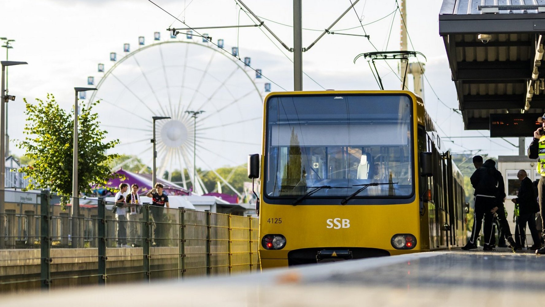 Rail in front of the "Wasen".
