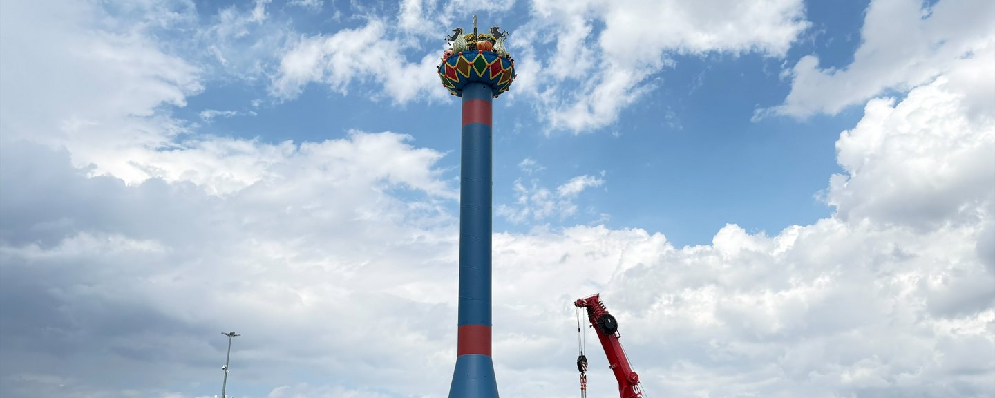 Neue Fruchtsäule läutet den Countdown für das 179. Cannstatter Volksfest ein
