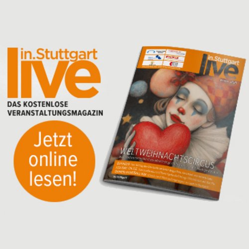 Grafik zum Live-Magazin Winter 2025 mit einem Clown auf dem Cover