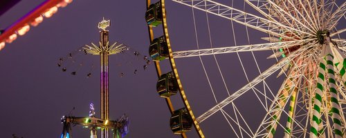 Riesenrad bei Nacht
