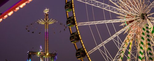 Riesenrad bei Nacht